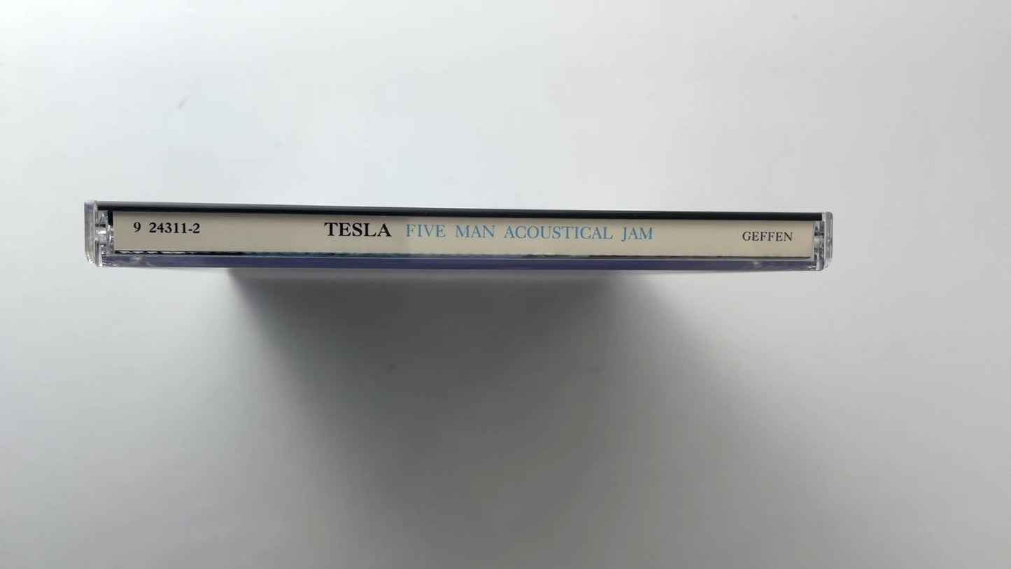 Tesla - Five Man Acoustical Jam CD 1990 Live Acoustic Rock Geffen