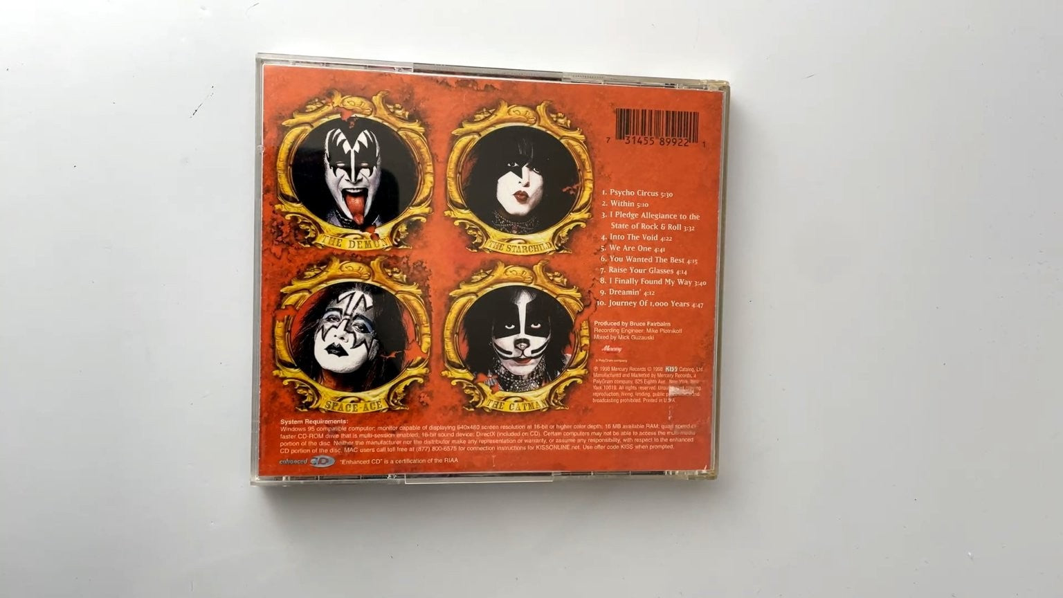 KISS - Psycho Circus CD 1998 Enhanced Rock Mercury Label