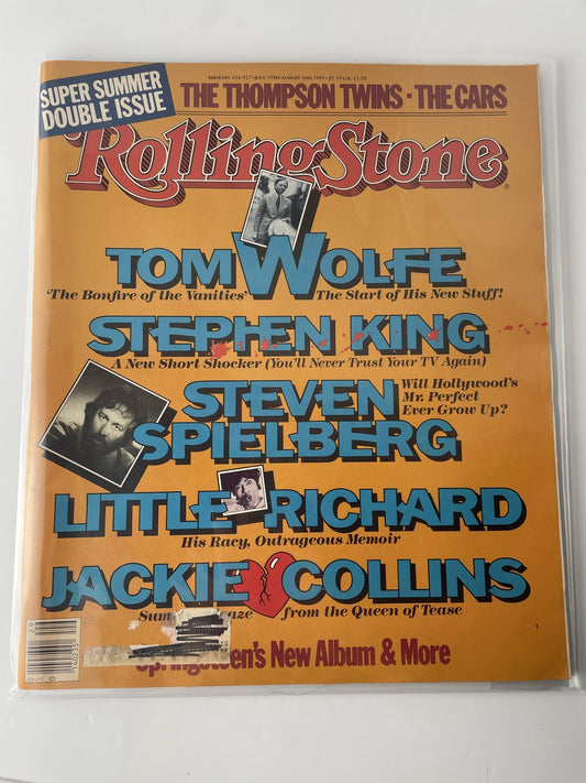 Vintage Rolling Stone Magazine 420/421 Jul/Aug 1984 Tom Wolfe Stephen King 80s
