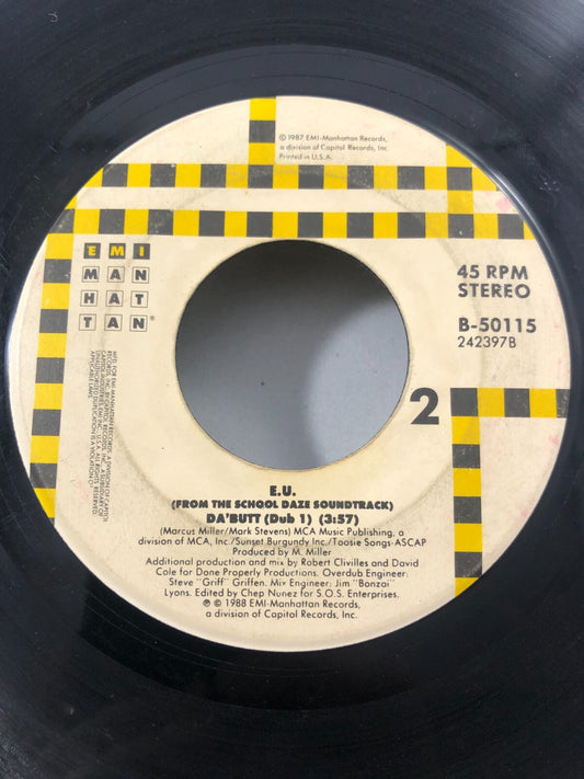 E.U. : Da'Butt (from School Daze Soundtrack) / Da'Butt (Dub 1), 45 RPM g+