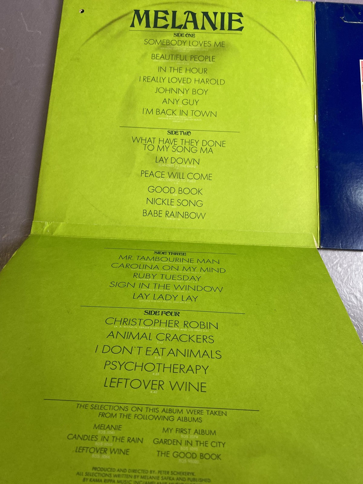 Vintage Melanie The Four Sides Of Melanie 2xLP Vinyl 1972 Buddah Folk Pop