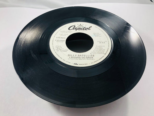BILLY SATELLITE *DJ COPY* "I WANNA GO BACK" 45 PS G+ Promo vintage record single
