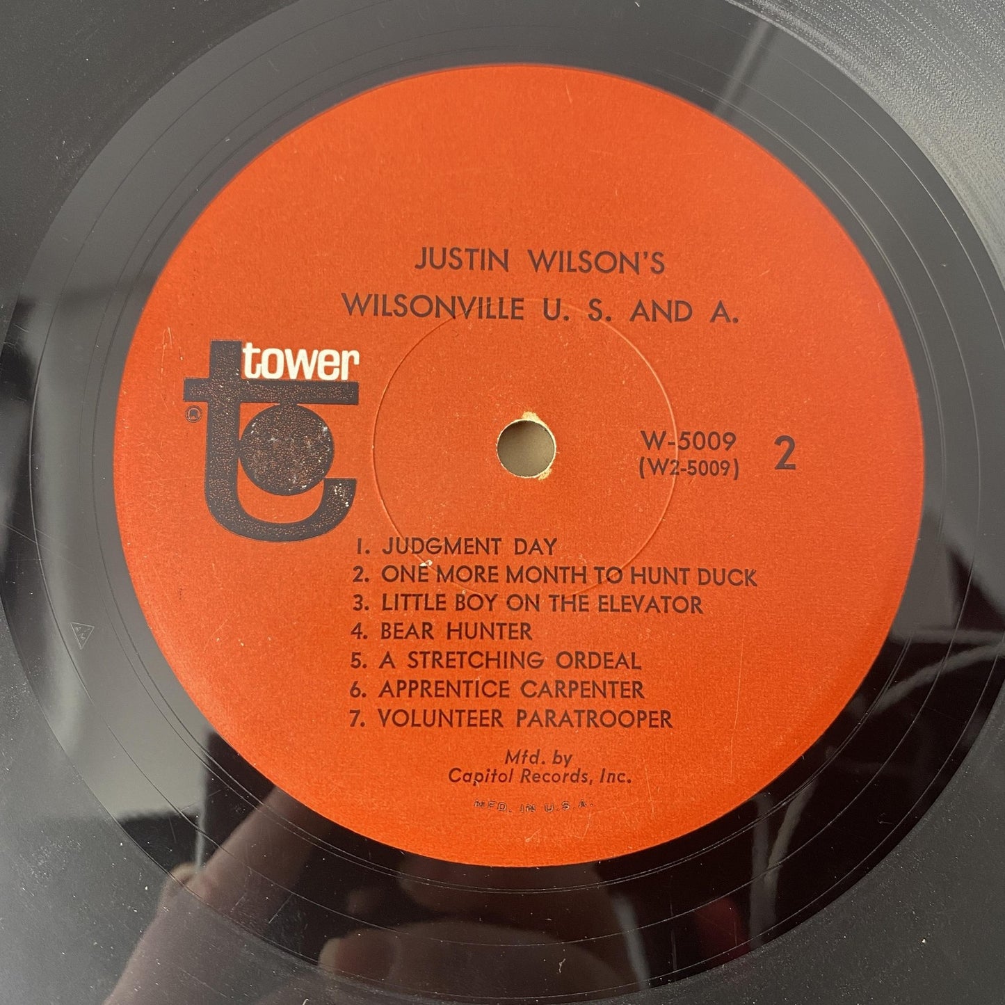 Vintage Justin Wilson Wilsonville U.S. And A. 12" Black Vinyl LP Tower Comedy