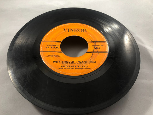 EUGENIE BAIRD 45 Be Good To Yourself  / Why Should I Want You VINROB POP G