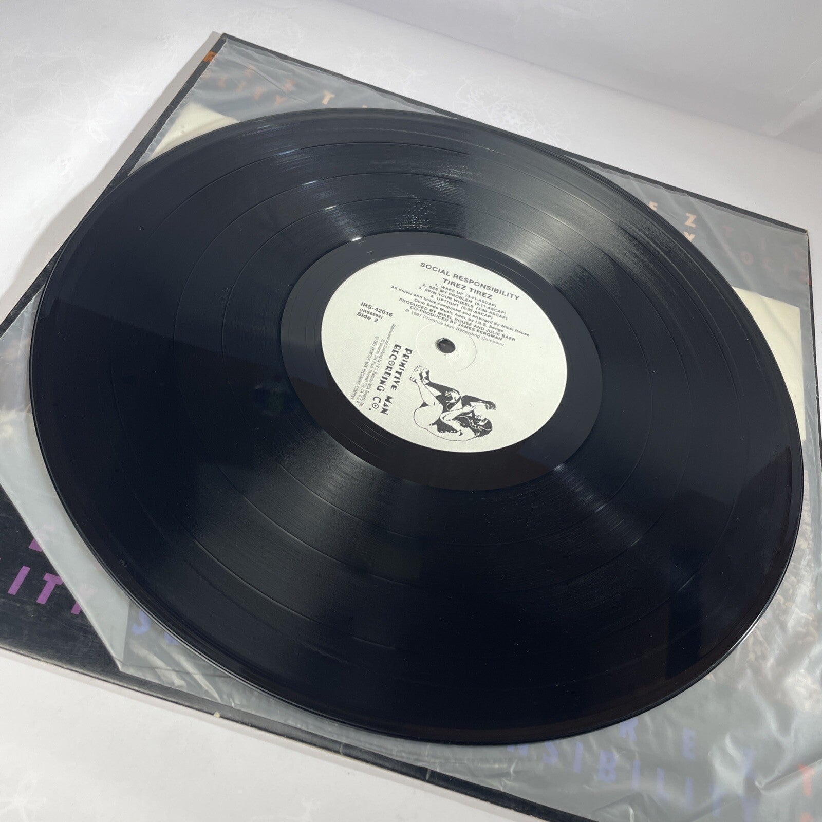 (Promo) Tirez Tirez – Social Responsibility LP 1987 Primitive Man – IRS 42016 VG