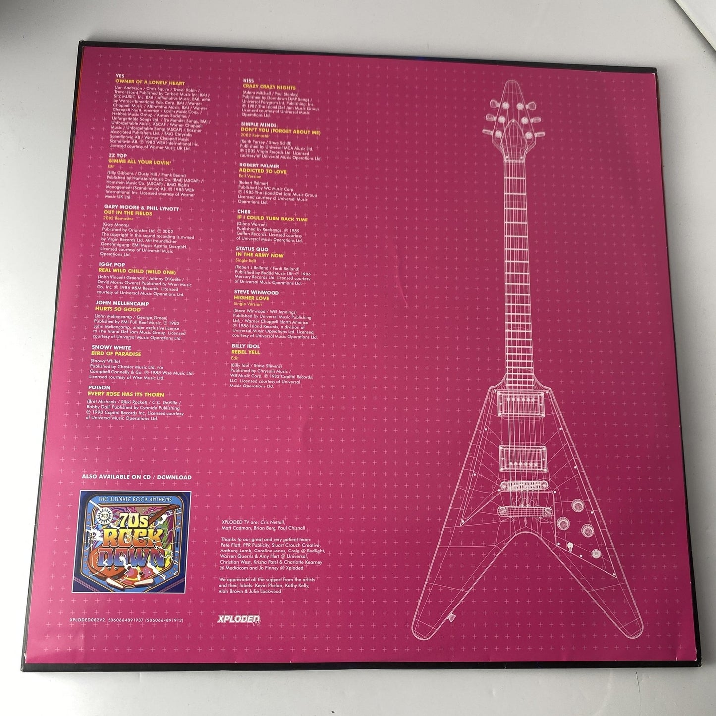 80s Rockdown 2xLP Black Vinyl 12" 33 RPM 2021 Xploded Rock Metal Album