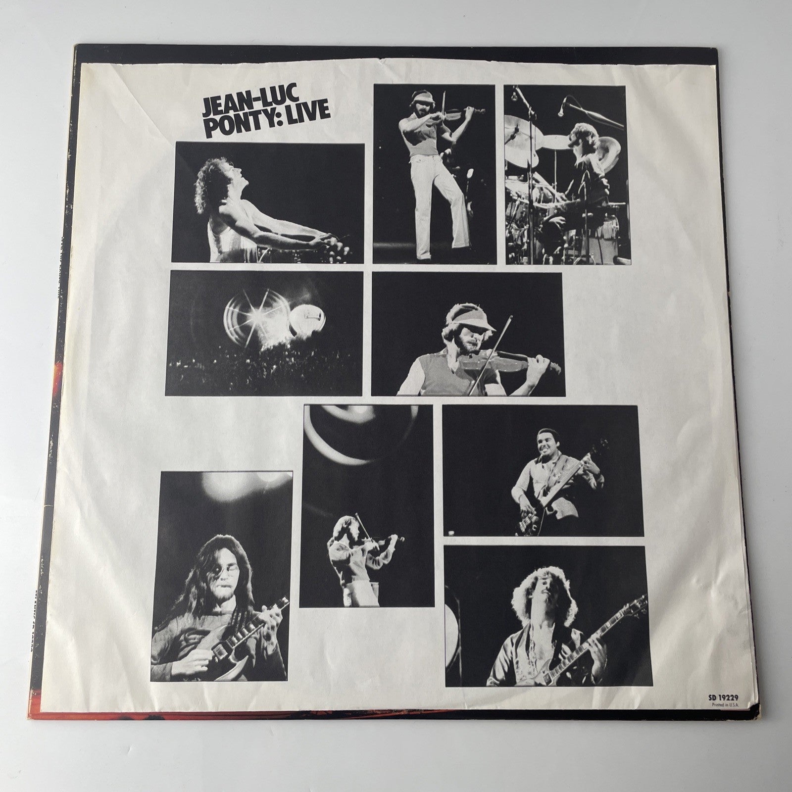 JEAN LUC PONTY Live LP Vinyl VG+ Cover VG+ Sleeve 1979 Atlantic SD19229