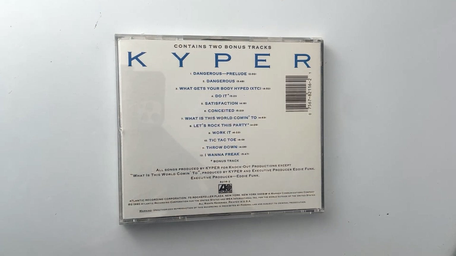 Kyper - Tic Tac Toe CD 1990 Includes Bonus Tracks Dance Atlantic