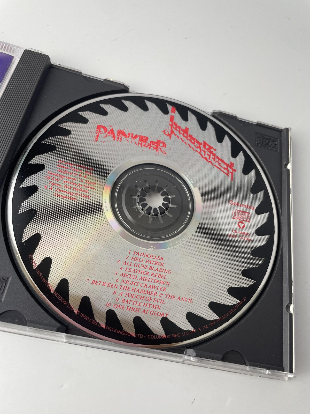 Vintage Judas Priest CD Painkiller Heavy Metal Album Columbia CK 46891 1990