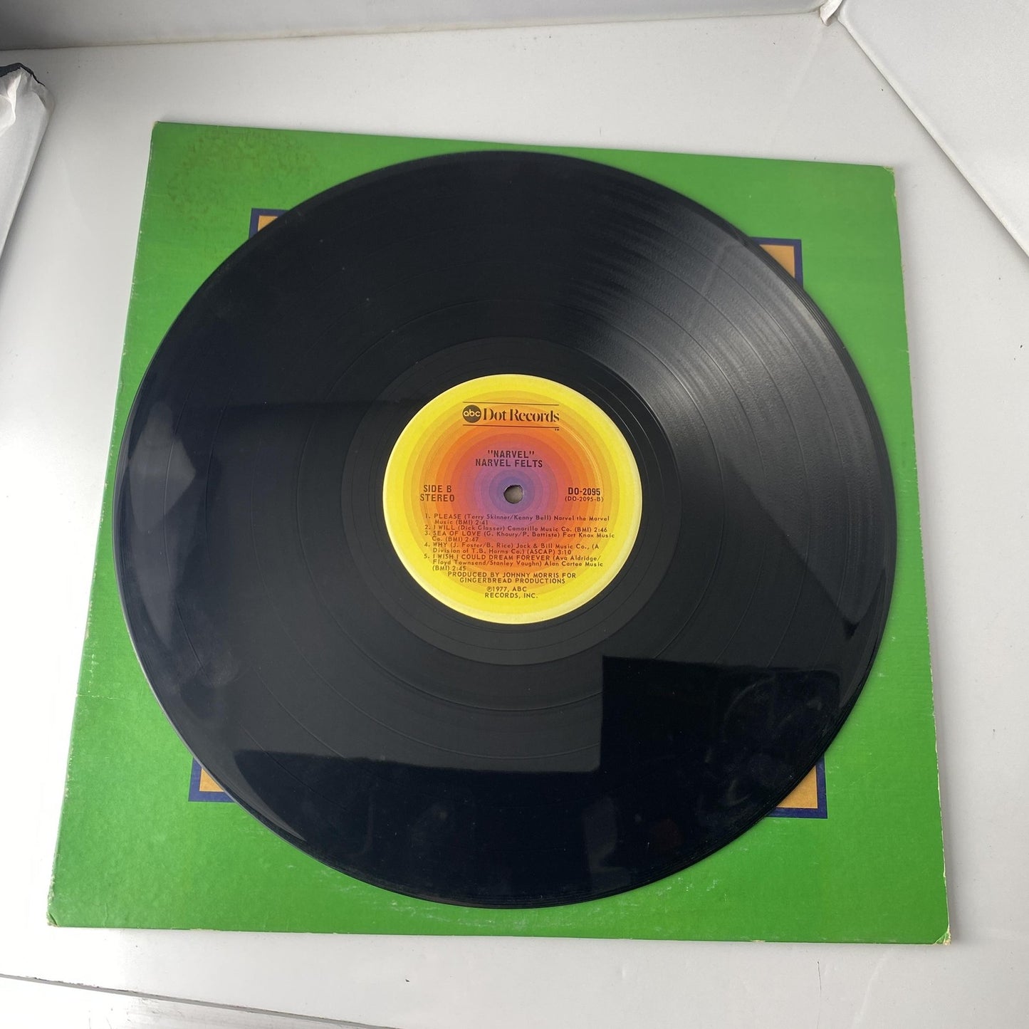 Vintage Narvel Felts Narvel 12" Black Vinyl LP 1977 ABC Dot DO-2095 Country