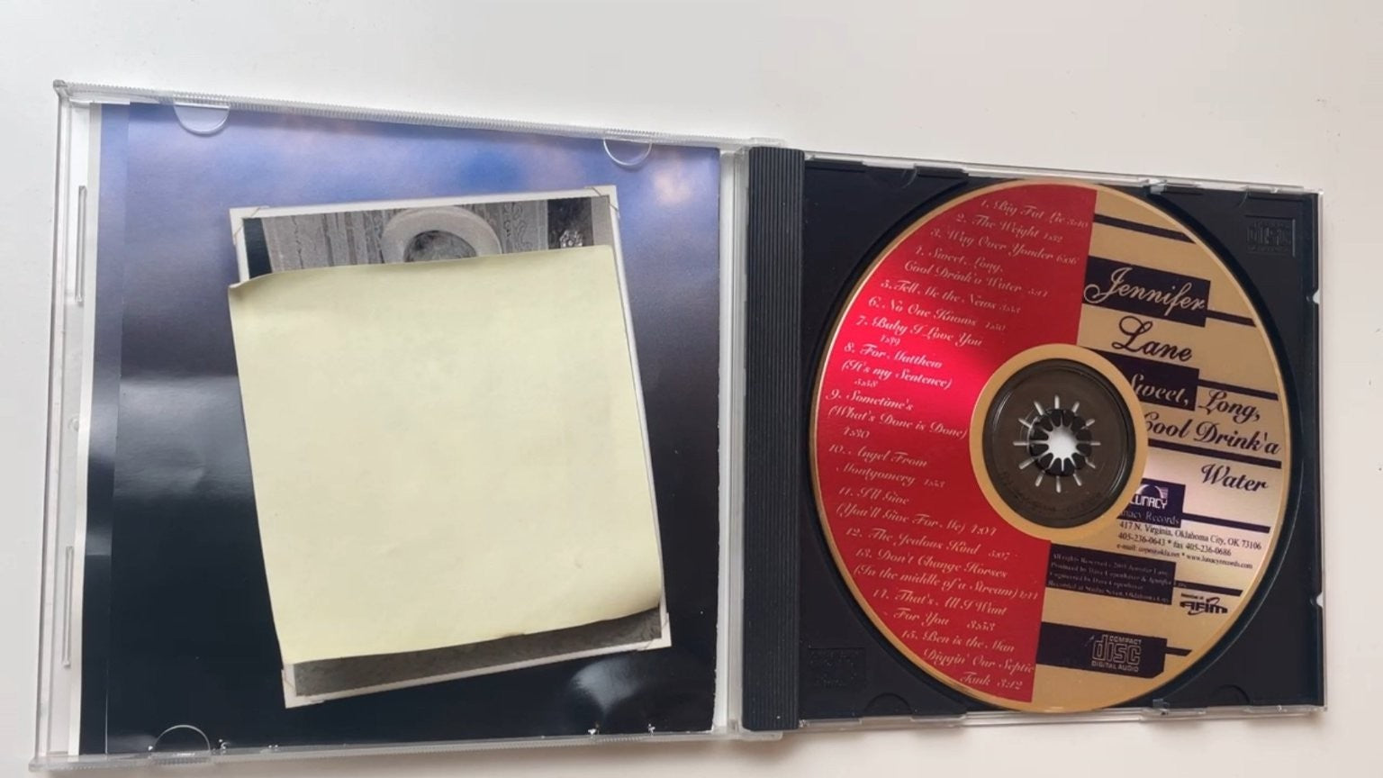 Jennifer Lane - Sweet, Long, Cool Drink'a Water CD 2001 Lunacy Country RARE