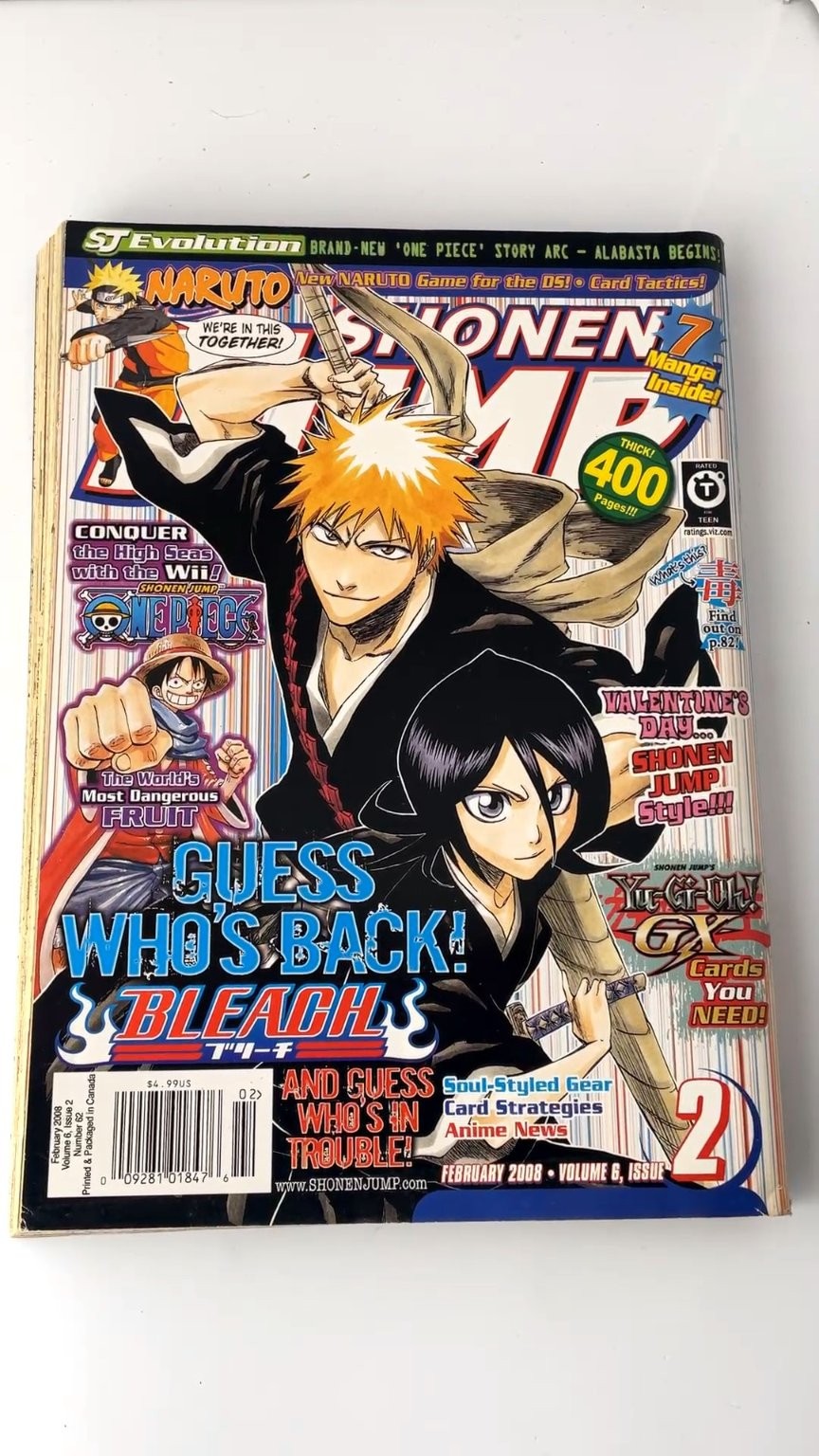 Shonen Jump February 2008 Volume 6 Issue 2 Manga Anime Magazine