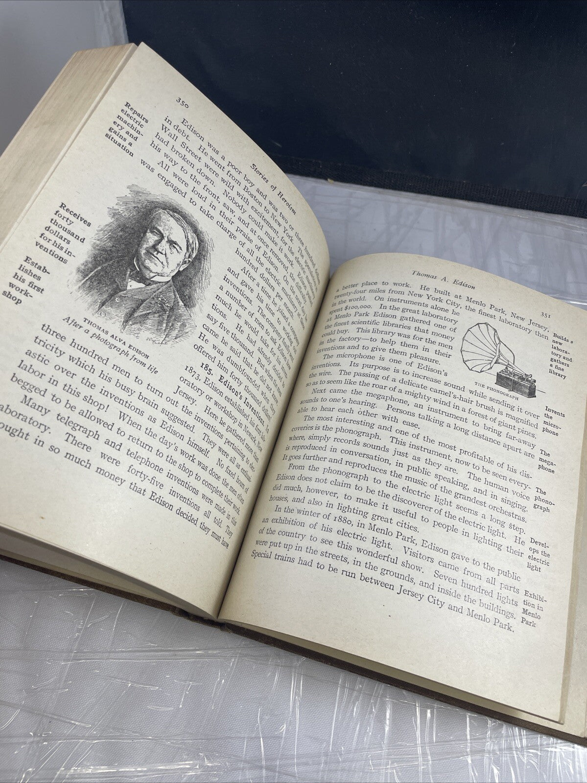 Antique Historical War Adventure Mace's Primary History Stories of Heroism 1909