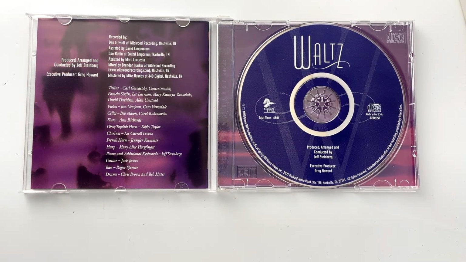 Jeff Steinberg Orchestra - Waltz CD 2001 Instrumental Classical Green Hill