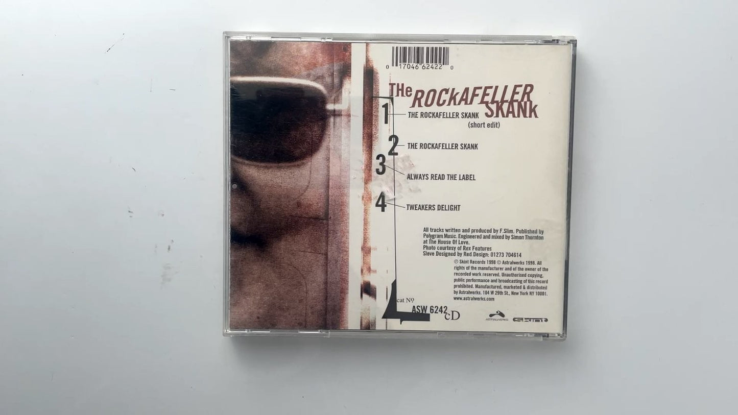Fatboy Slim - The Rockafeller Skank CD 1998 Astralwerks Big Beat