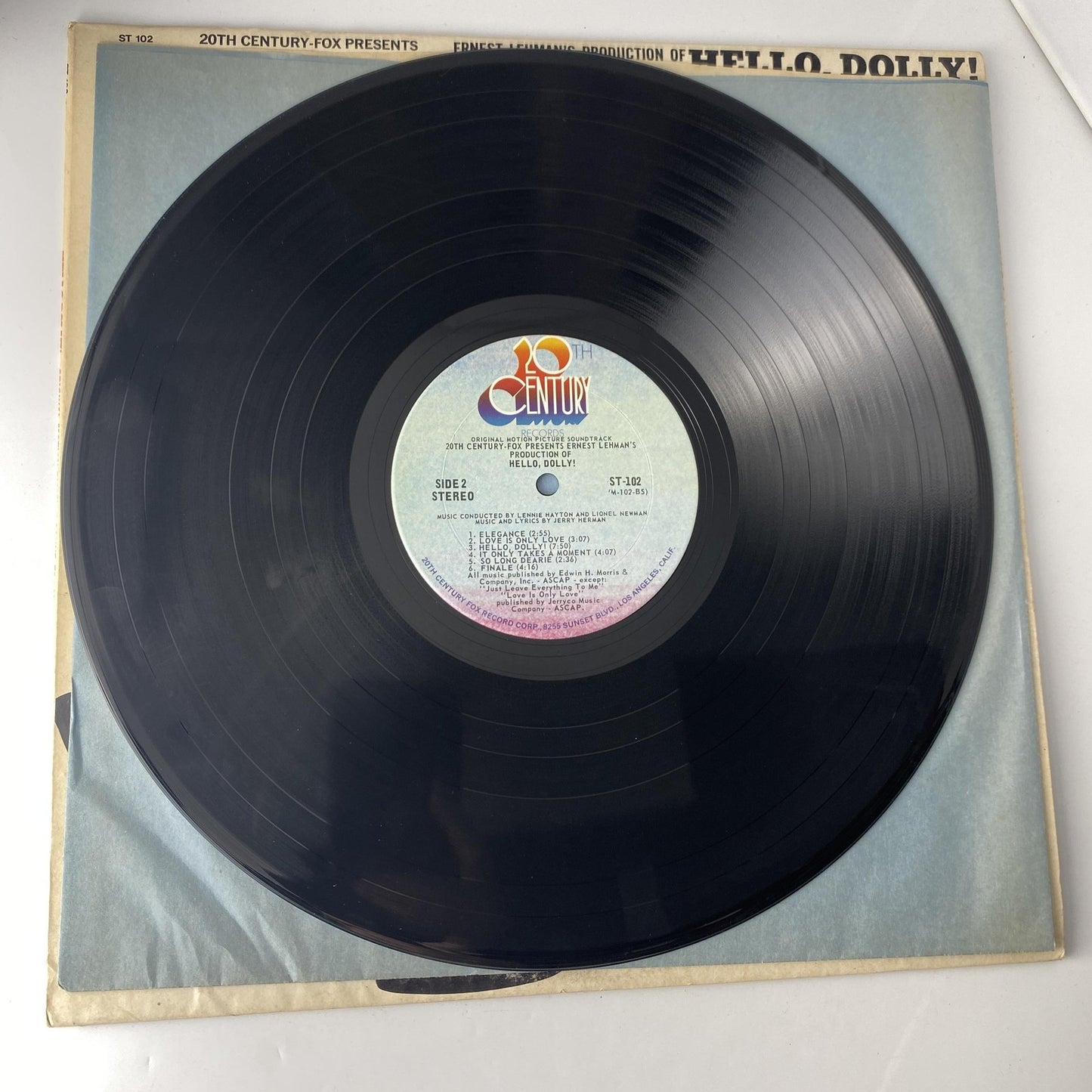 Vintage Hello Dolly 12" Black Vinyl LP 1969 20th Century Musical Soundtrack