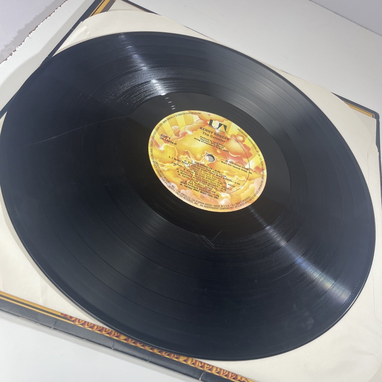 Kenny Rogers - The Gambler Vinyl Record 33RPM  With Poster