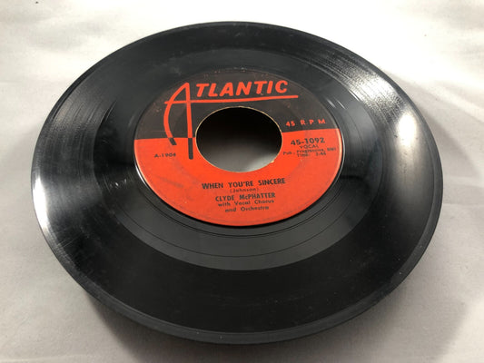 R&B 45 Clyde Mcphatter - Treasure Of Love / When You'Re Sincere On Atlantic G