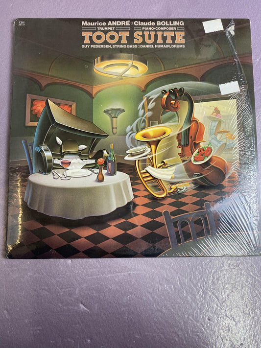 Vintage Maurice André Claude Bolling Toot Suite 12" Black Vinyl LP CBS Jazz
