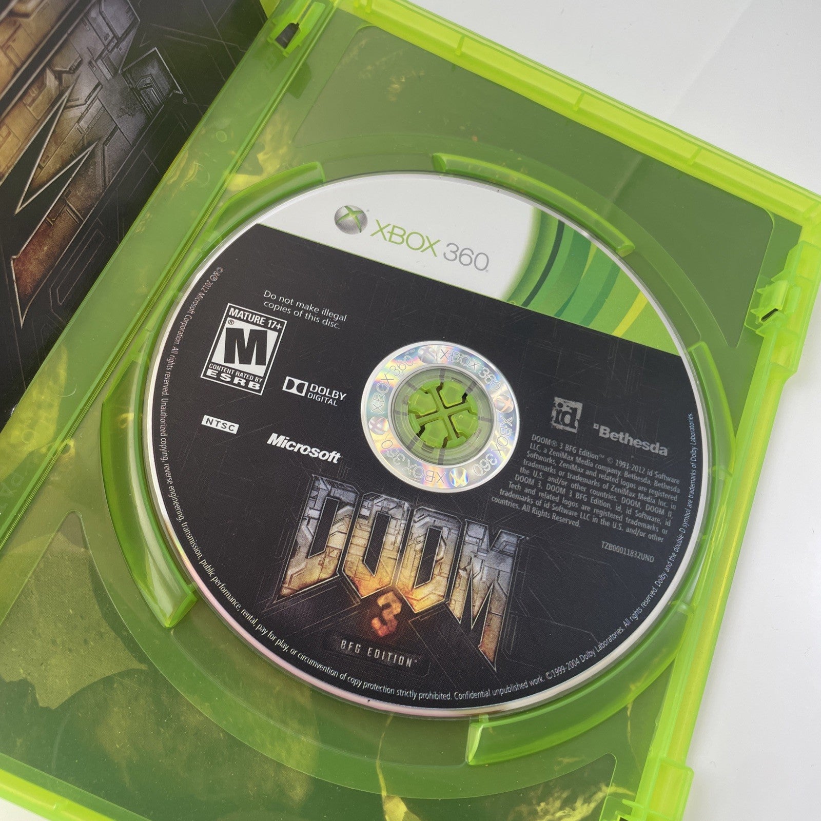Doom 3 -- BFG Edition (Microsoft Xbox 360, 2012) Very Good Condition
