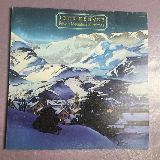 Vintage John Denver Rocky Mountain Christmas 12" Black Vinyl LP 1975 RCA Country