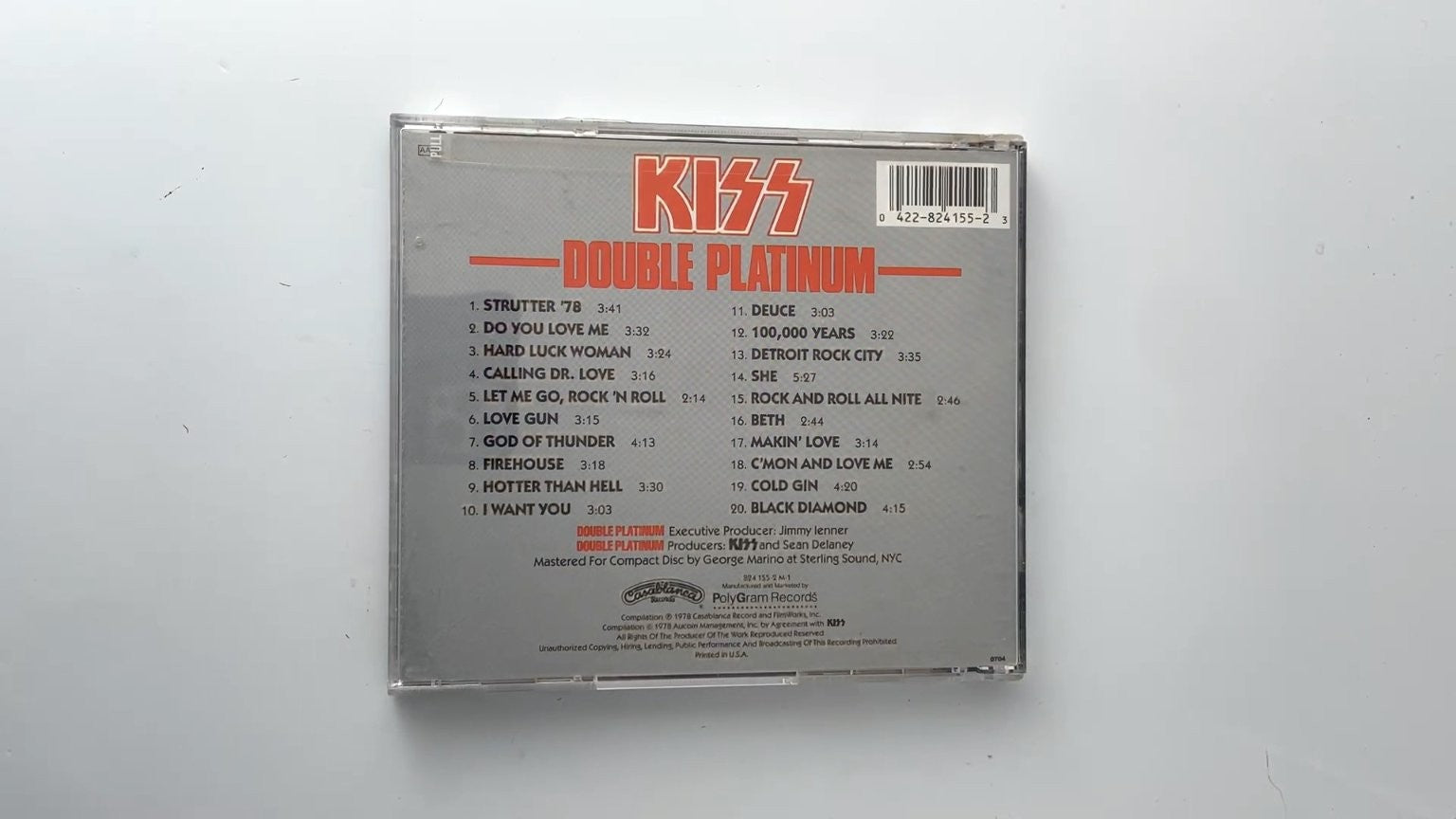 KISS - Double Platinum CD 1978 Rock Casablanca Records Compilation
