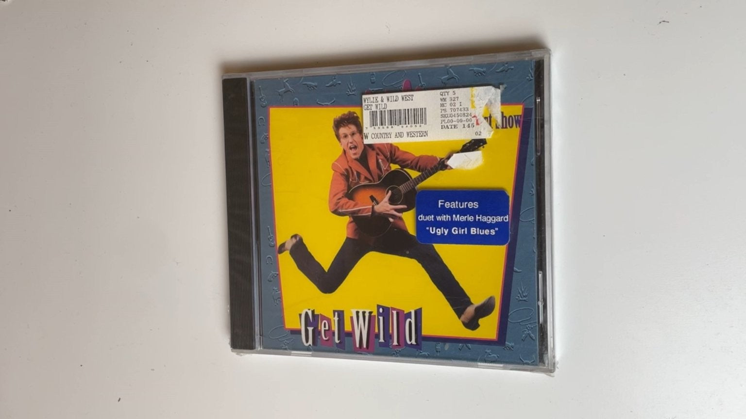 Wylie & The Wild West - Get Wild CD 1993 Duet Merle Haggard Country Cross Three