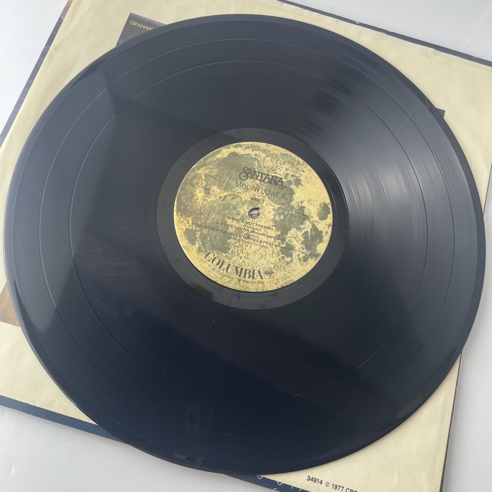 Santana Moonflower 2 LP Set Original Vinyl Record C2 34914 Columbia 1977