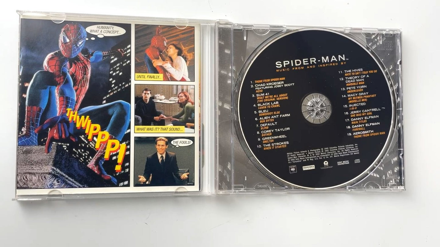 Spider-Man Soundtrack CD 2002 Limited Edition 3D Insert Rock OST Sony
