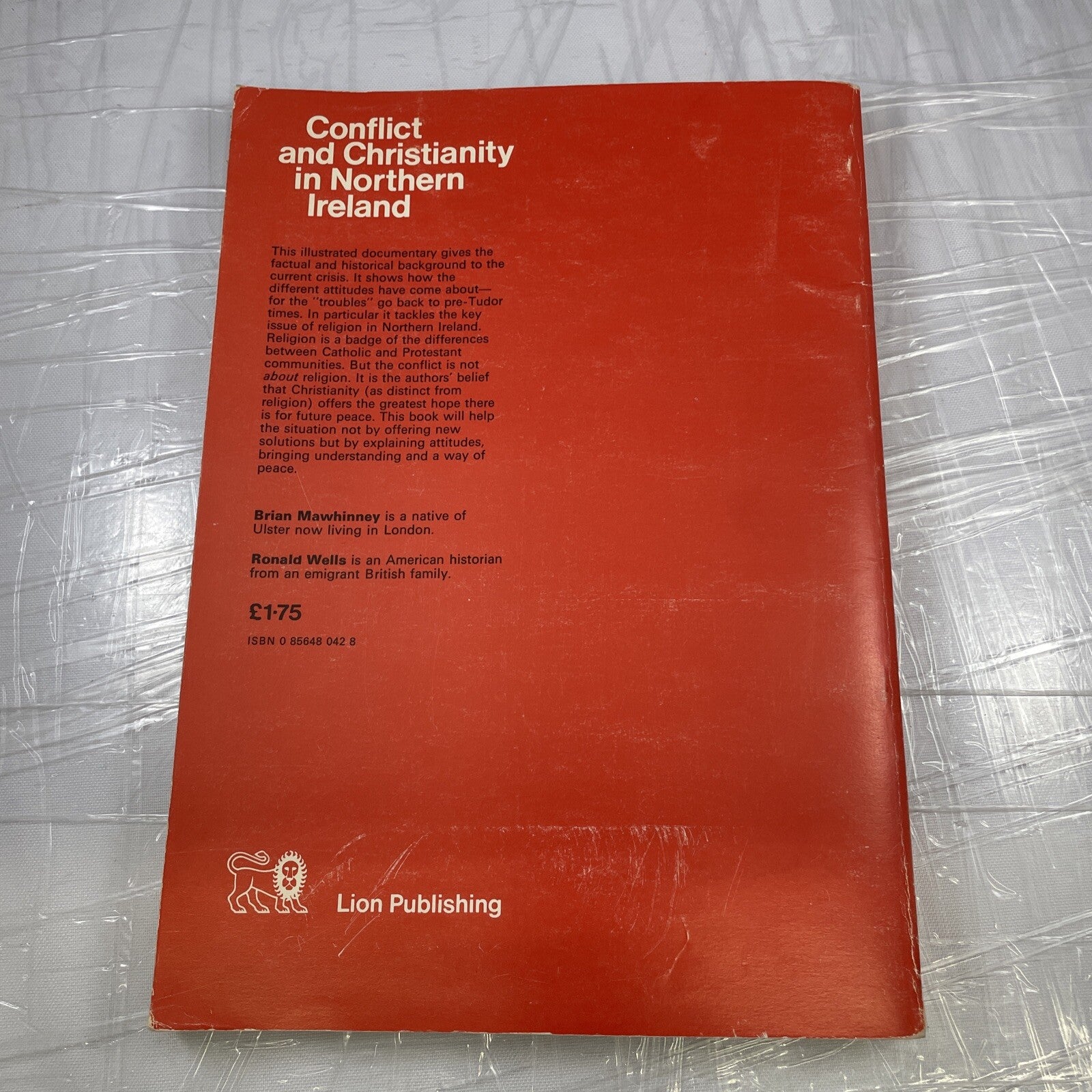 Rare History Book Conflict And Christianity In Northern Ireland Paperback 1970s