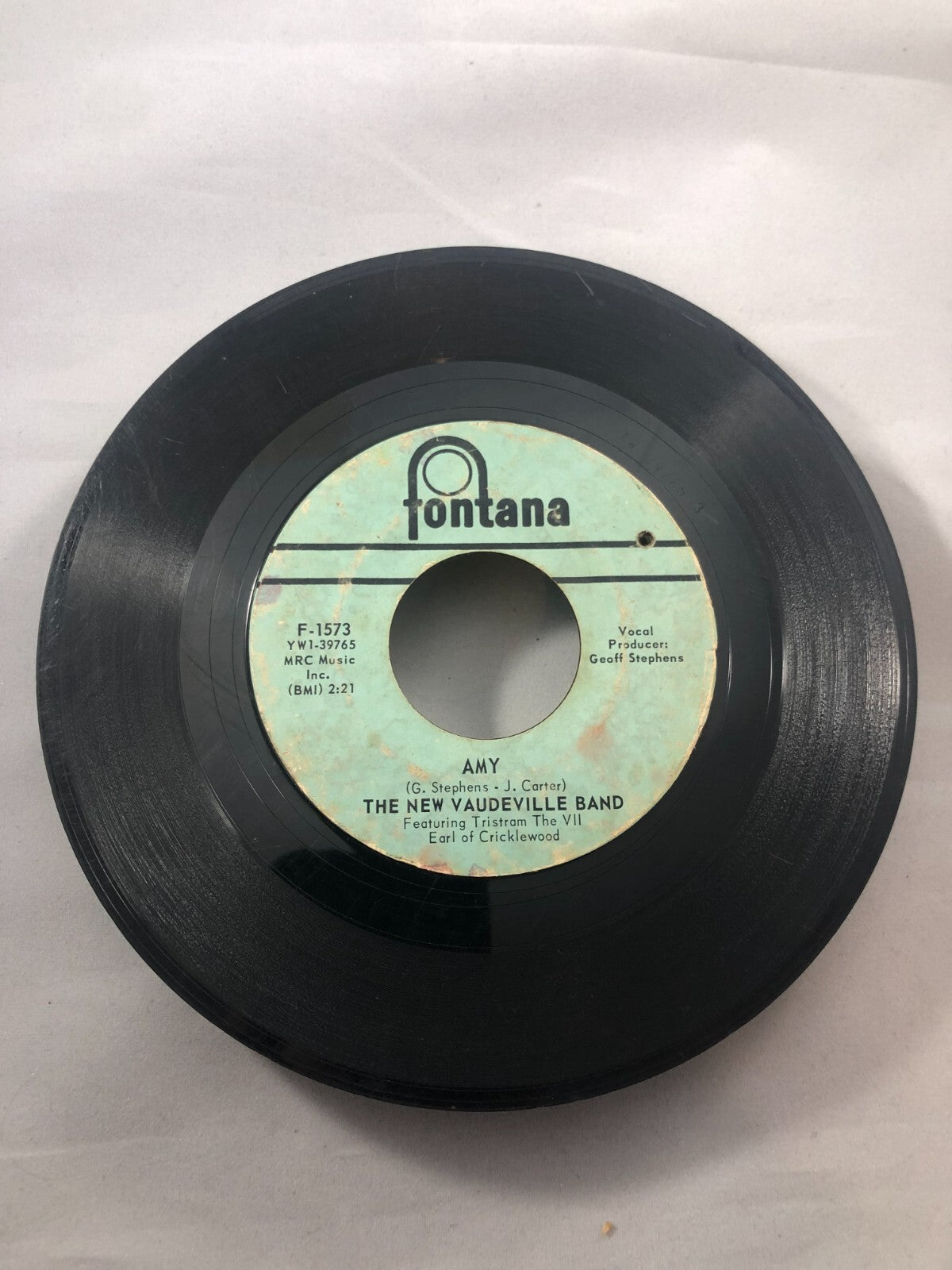 The New Vaudeville Band - Peek-A-Boo / Amy - 45 RPM 218 G