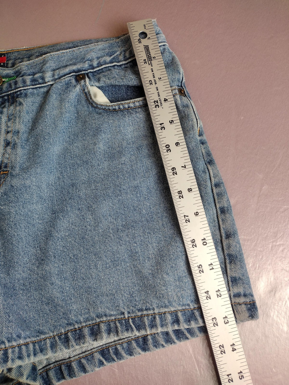 Tommy Jeans Denim Shorts Juniors 13 Blue Relaxed Fit Mom Casual Pockets