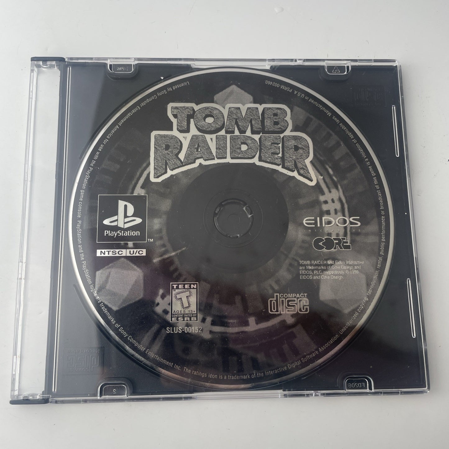 Tomb Raider Black Label Sony Playstation PS1 DISC ONLY Game 1996