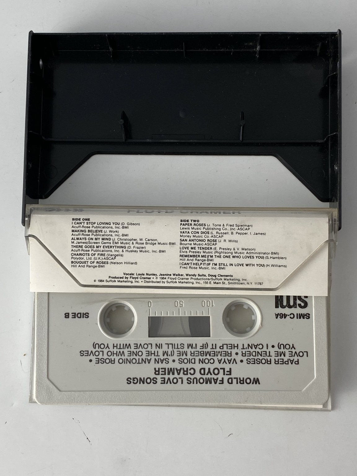 Floyd Cramer World Famous Love Songs Cassette 1984 SMI