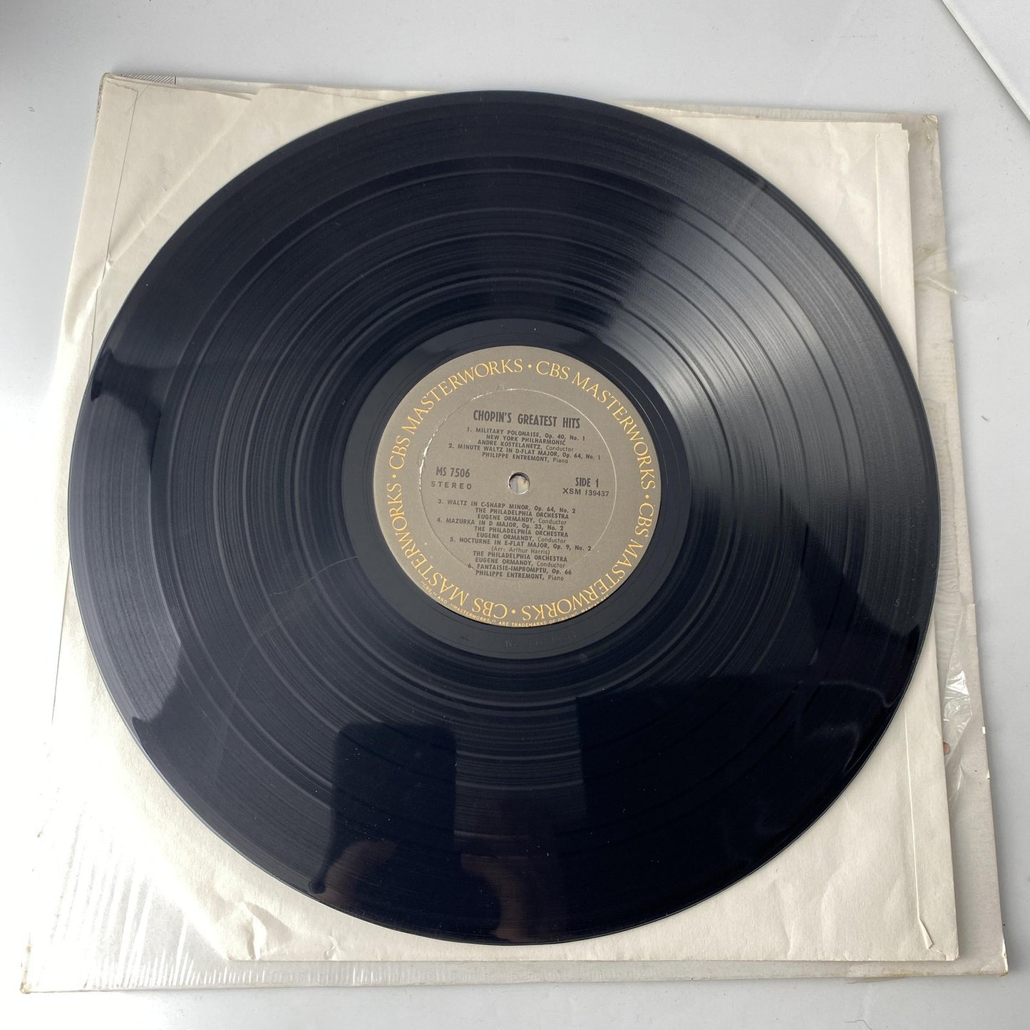 Vintage Chopin's Greatest Hits 12" Black Vinyl LP 1969 Masterworks Classical