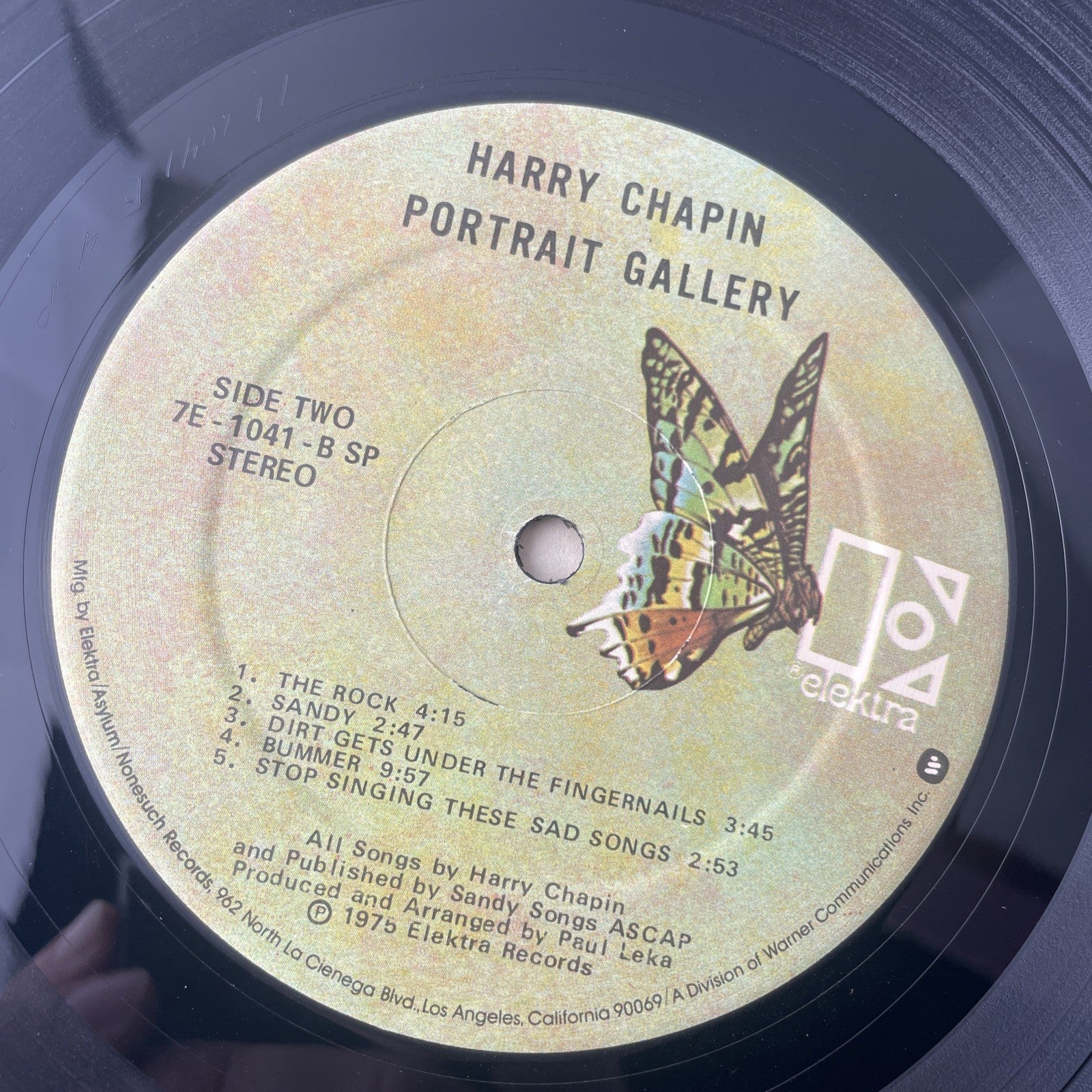 Harry Chapin  PORTRAIT GALLERY  Vinyl LP  Elektra  7E 1041  US  Vg