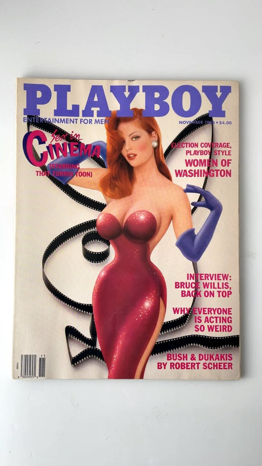 Playboy November 1988 Bruce Willis Interview JESSICA RABBIT VERY GOOD