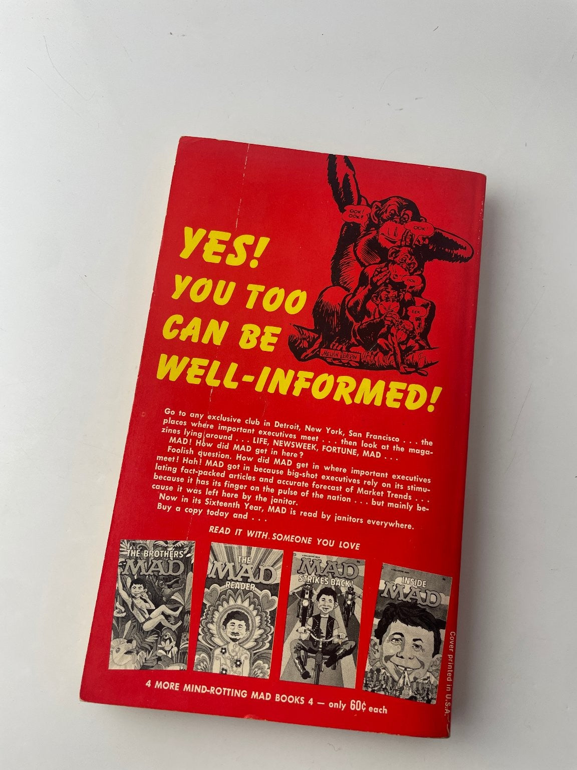 Utterly Mad William M. Gaines 1956 Vintage Illustrated Humor Ballantine