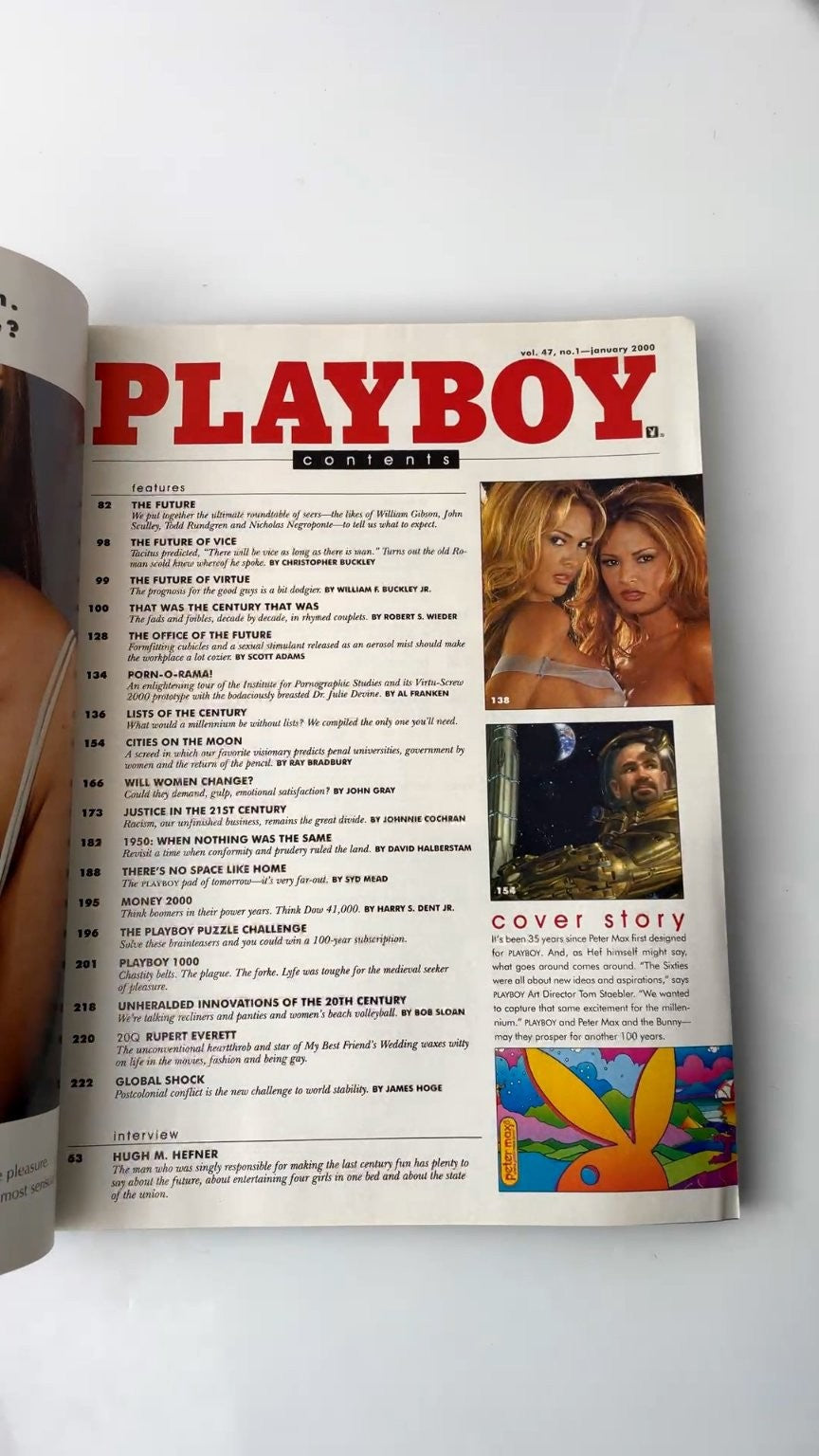 Playboy January 2000 Collector's Edition Peter Max Cover Illustrated