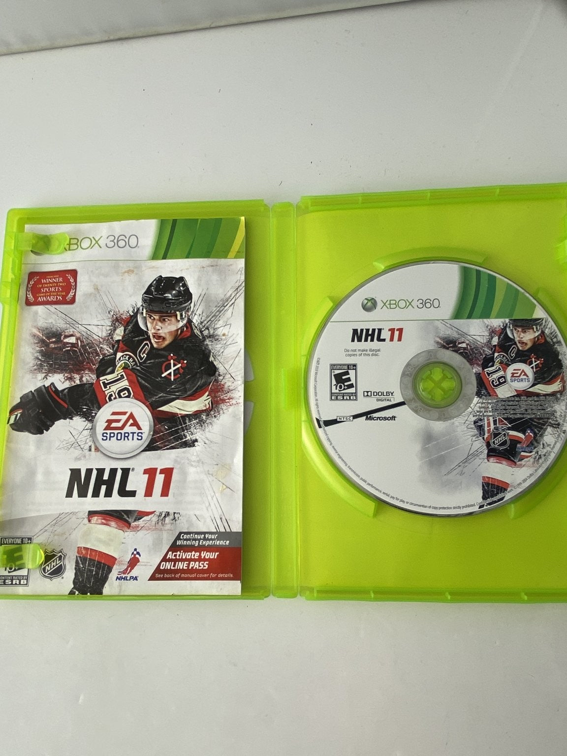 NHL 11 Xbox 360 Video Game Hockey Sports EA Sports Multiplayer