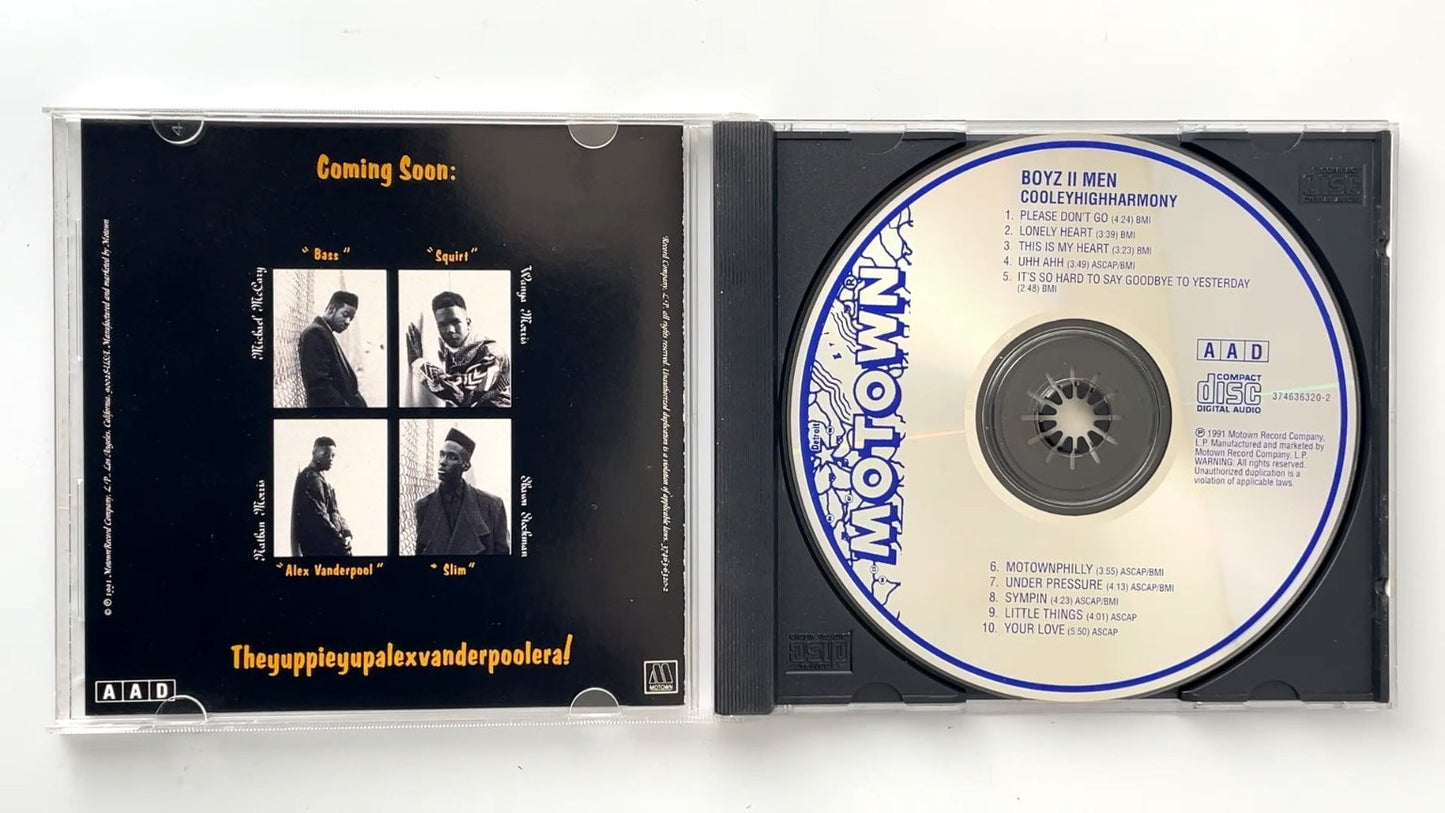 Boyz II Men - Cooleyhighharmony CD 1991 Motown R&B Soul