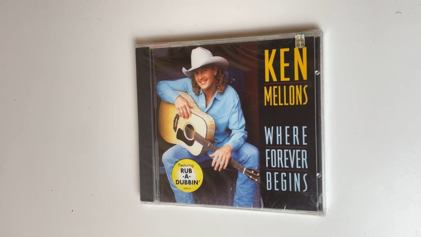 Ken Mellons - Where Forever Begins CD New Sealed! 1995 Country Epic Records