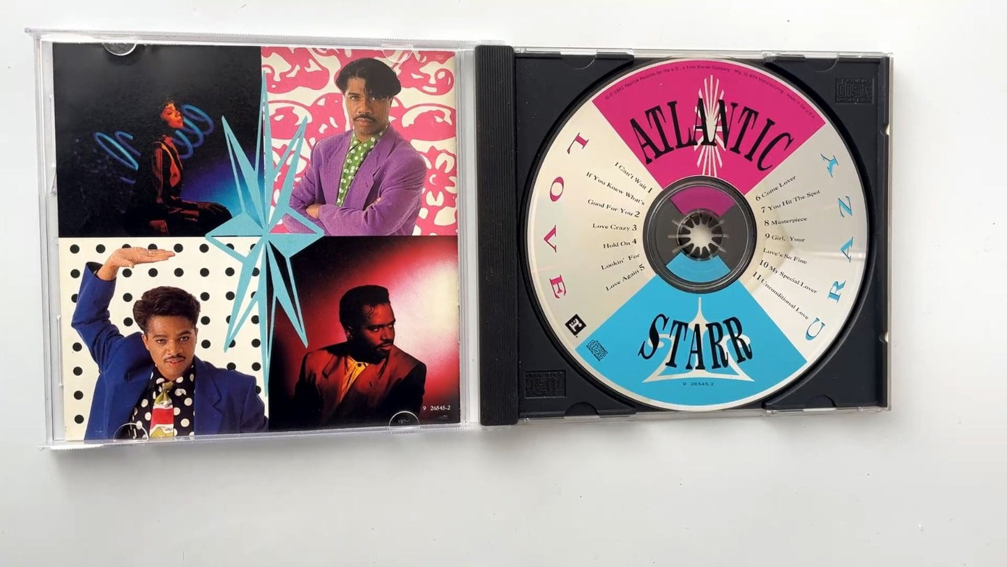 Atlantic Starr - Love Crazy CD 1991 R&B Soul Reprise Records