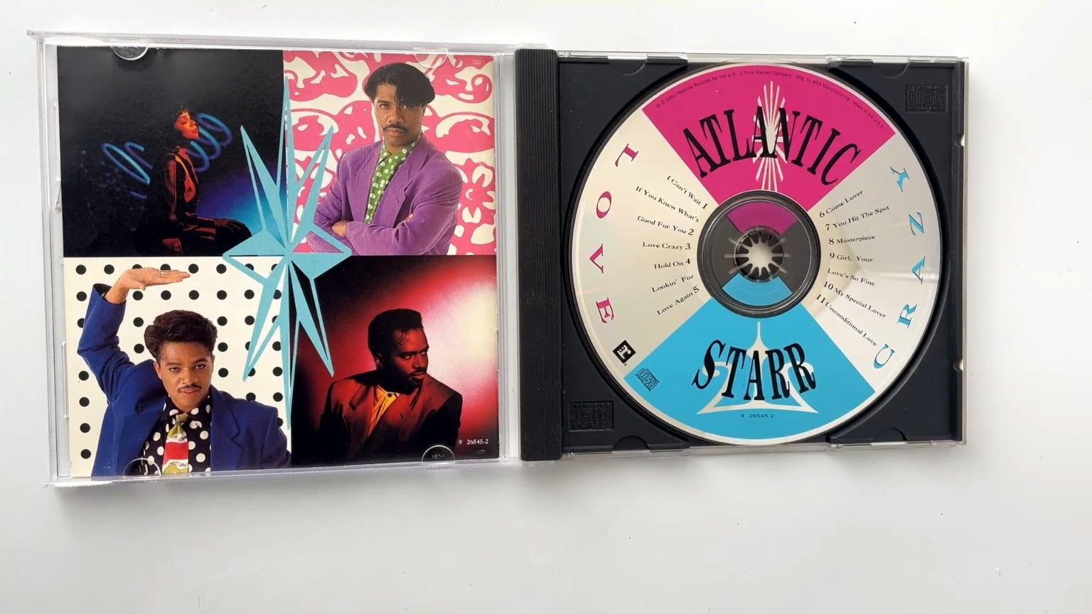 Atlantic Starr - Love Crazy CD 1991 R&B Soul Reprise Records