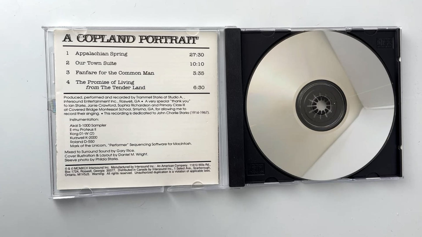 Trammell Starks - A Copland Portrait CD 1992 Pro-Arte Jazz Classical