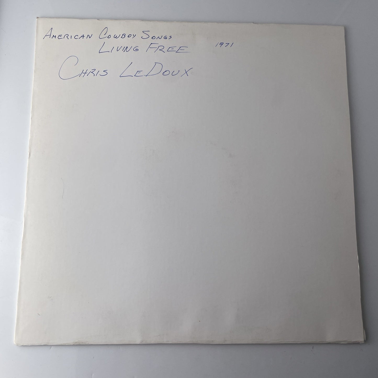 VERY RARE Chris Ledoux-Songs of Living Free Album Vinyl LP Replacement Sleeve