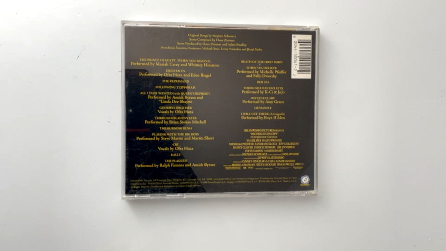 Prince of Egypt Soundtrack CD 1998 Original Motion Picture DreamWorks