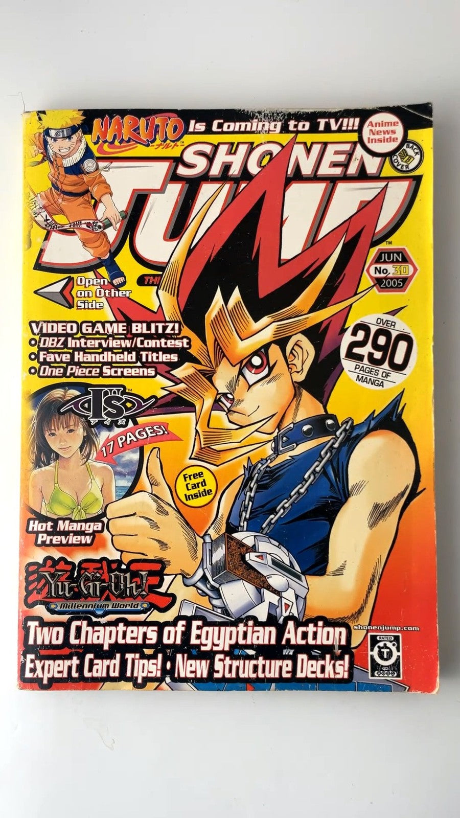 Shonen Jump No. 30 June 2005 Yu-Gi-Oh! Naruto One Piece Manga NO CARD