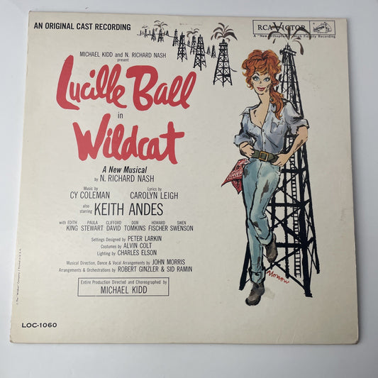 Wildcat Original Broadway Musical Cast Lucille Ball 1961 Vinyl Record LSO-1060