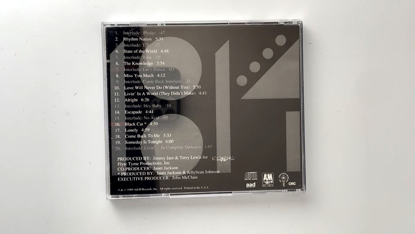 Janet Jackson - Rhythm Nation 1814 CD 1989 A&M Records R&B Pop